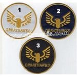 Greathawks Logo Nakış işleme Arma Patch 8x8 cm