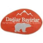 Dağlar Bayırlar nakış işleme arma patch 15x24 cm