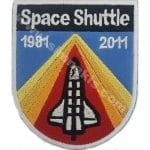 Space Shuttle Nakış işleme Arma Patch Dokuma 9x7,5 cm