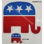 Republican Party nakış işleme arma patch peç 2 parça