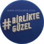 Birlikte Güzel nakış işleme arma patch 8X8 cm