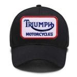 Triumph motorcycles nakış işleme armalı şapka kep hats cap ayarlanabilir cırt bantlı