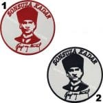 Sonsuza kadar atatürk imzalı nakış işleme arma patch peç 9x9 cm