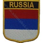 Russia Nakış İşleme Bayrak 8x6,5