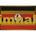 Uganda Nakış İşleme Bayraklar 8x5 cm