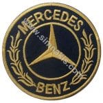 Mercedes Benz Nakış İşleme Arması Gold 8x8 cm