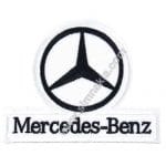 Mercedes Benz Nakış İşleme Arma Beyaz 10x8 cm