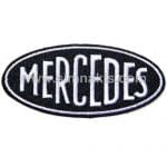 Mercedes Benz Nakış İşleme Arma Oval Yazı 9x4 cm