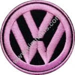 Volkswagen Nakış İşleme Arması Siyah Pembe 8x8