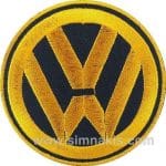 Volkswagen Nakış İşleme Arması Siyah Gold 8x8
