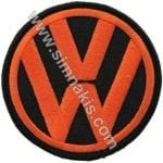 Volkswagen Nakış İşleme Arması Siyah Turuncu 8x8