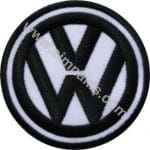 Volkswagen Nakış İşleme Arması Beyaz Siyah 8x8