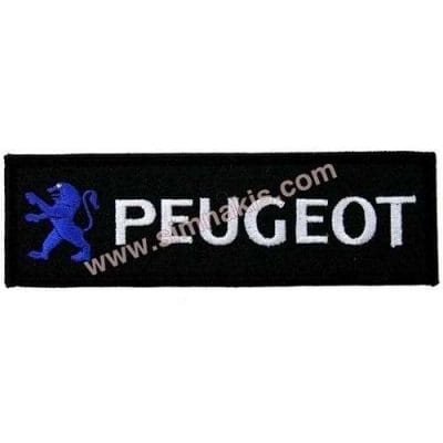 Peugeot Nakış İşleme Arması Siyah 10x3,5