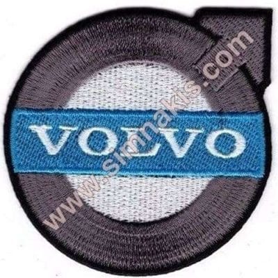 Volvo Nakış İşleme Arma patch peç K.Gri 8x7 cm