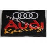 Audi Nakış İşleme Arma Siyah 9x5.5 cm