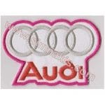 Audi Nakış İşleme Arması Renkli 8x5 cm