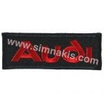 Audi Yazı Nakış İşleme Arması Siyah 7x2.5 cm