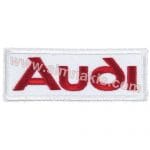Audi Yazı Nakış İşleme Arması Beyaz 7x2.5 cm