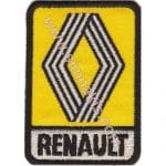 Renault Nakış İşleme Arması Siyah Sarı 8x5,5