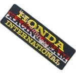 Honda Racing Siyah Nakış İşleme Arması 12x4