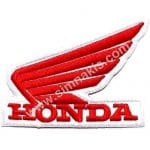 Honda nakış işleme arma patch kırmızı 11x9 cm 26,5x22,5 cm