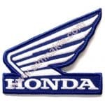 Honda nakış işleme arma patch mavi 11x9 cm 26,5x22,5 cm