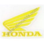 Honda nakış işleme arma patch sarı 11x9 cm 26,5x22,5 cm