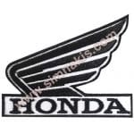 Honda nakış işleme arma patch sarı 11x9 cm 26,5x22,5 cm