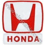 Honda Nakış İşleme Arması Kırmızı Beyaz 7,5x7