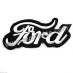 Ford Yazısı Siyah Nakış İşleme Arması 10x4,5 cm
