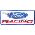 Ford Racing Beyaz Nakış İşleme Arması 10x4 cm