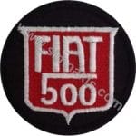 Fiat500 Nakış işleme Arması 8x8 cm
