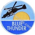 Blue Thunder Logo Nakış İşleme Arma Amblem Patch 8x8 cm