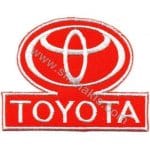 Toyota Nakış İşleme Arma Amblemi Kırmızı 7x6 cm