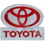 Toyota Nakış İşleme Arma Amblem Beyaz 8x6