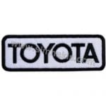 Toyota Yazısı Nakış İşleme Arma Amblemi Gri 8x3
