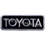 Toyota Yazısı Nakış İşleme Arma Amblemi Siyah 8x3
