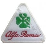 Alfa Romeo Nakış İşleme Arması Amblemi Beyaz 9x8 cm