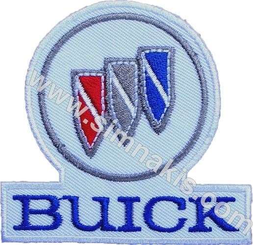 Buick Nakis Isleme Armasi Amblemi Beyaz 9 9 Sim Nakis Patches Arma Apolet Rutbe