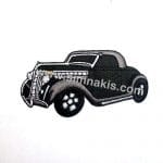 Cadillac Otomobil Nakış İşleme Arması Siyah 15x8 cm