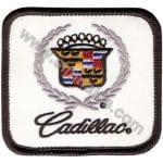 Cadillac Nakış İşleme Arması Amblem Beyaz 8x7,5 cm