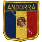 Andorra Nakış İşleme Bayrak 8x6,5 cm