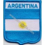 Arjantin Argentina Nakış İşleme Bayrak 8x6.5 cm