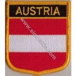 Avusturya Austria Bayrak Nakış İşleme arma patch peç 8x6,5
