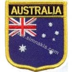 Australia Nakış İşleme Bayrak 8x6,5
