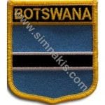 Botswana Nakış İşleme Bayrak 8x6,5