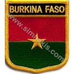 Burkina Faso Nakış İşleme Bayrak 8x6,5