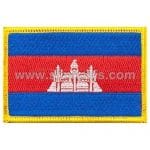 Cambodia Nakış İşleme Bayraklar 8x5