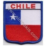 Chile Nakış İşleme Bayrak 8x6,5