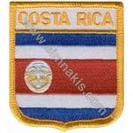 Costa Rica Nakış İşleme Bayrak 8x6,5
